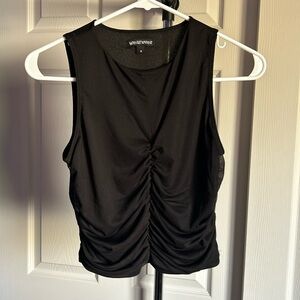 Cropped Black Tank Top